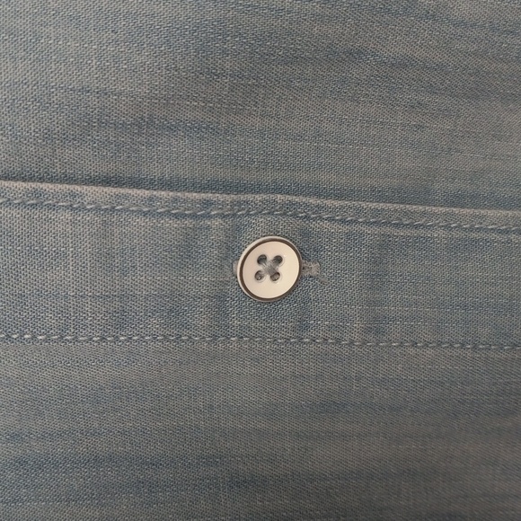 Cat & Jack Girls Denim Long Sleeve Shirt Button Down Sz 14/16 - Picture 5 of 11